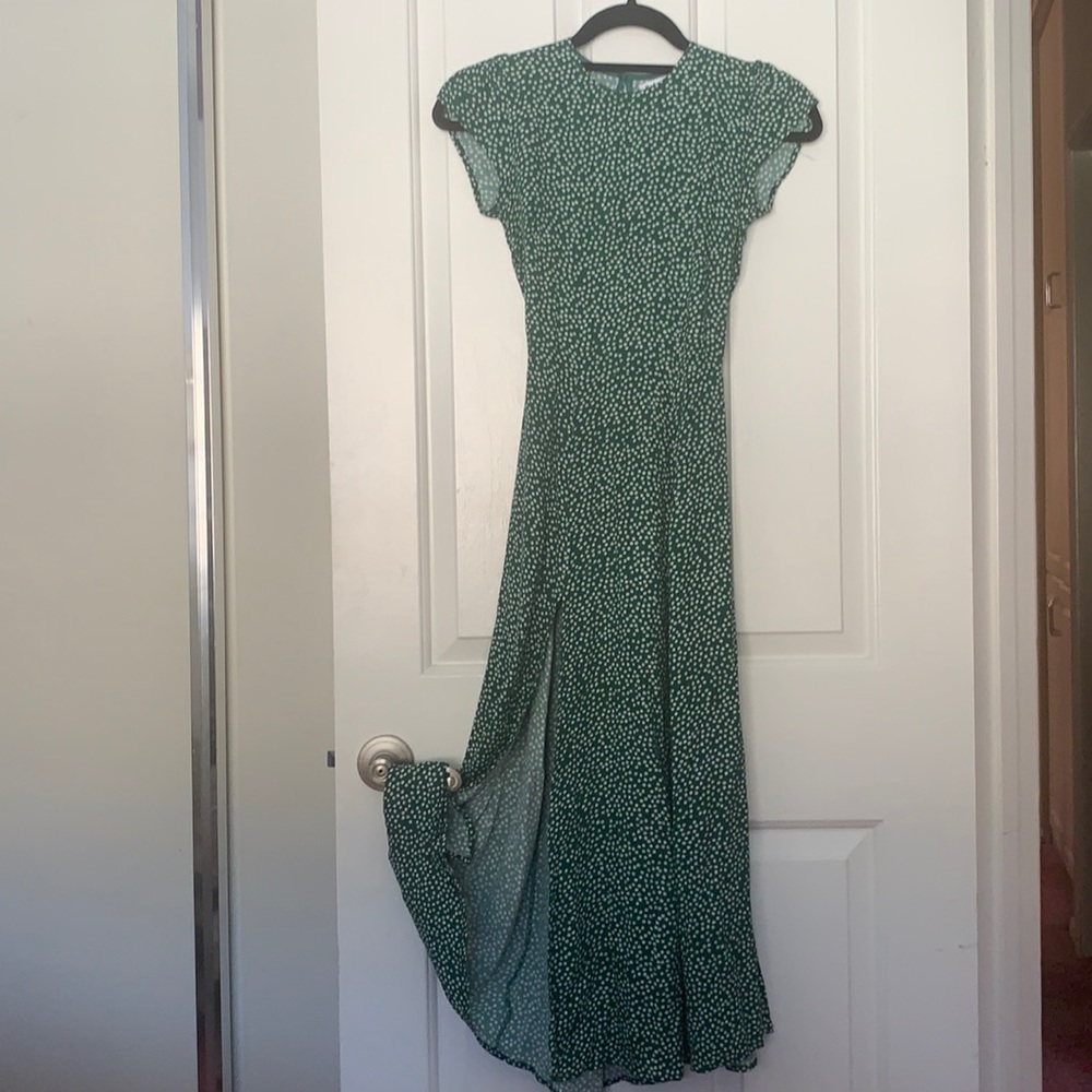 Reformation midi slit dress